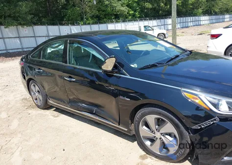 2016 Hyundai Sonata Hybrid Limited из США, поврежденный, VIN KMHE34L16GA008452